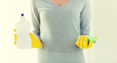 Local carpet cleaner handling a hallway carpet in Clapham