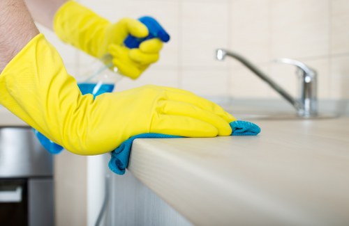 Deep cleaning a carpet in a Clapham flat