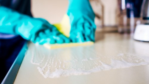 Detailed kitchen and bathroom cleaning in a Clapham property