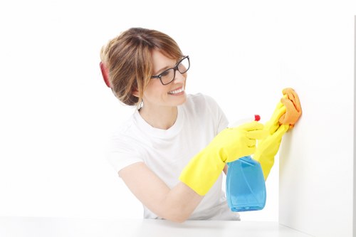 Deep cleaning an oven in a Clapham flat kitchen